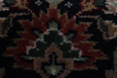 Herati Black Runner Hand Knotted 26 X 910 Area Rug 250-23122 Image 7
