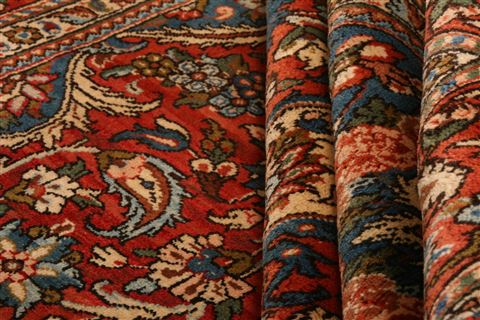 Bakhtiar Red Hand Knotted 610 X 104 Area Rug 100-23123 Image 4