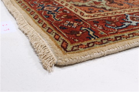Serapi White Runner Hand Knotted 27 X 101 Area Rug 250-23131 Image 4