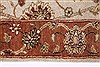 Kashan Beige Runner Hand Knotted 27 X 101  Area Rug 250-23136 Thumb 4
