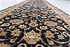 Kashmir Black Runner Hand Knotted 27 X 99  Area Rug 250-23138 Thumb 1