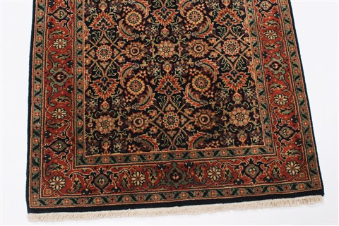 Herati Black Runner Hand Knotted 26 X 910 Area Rug 250-23148 Image 5