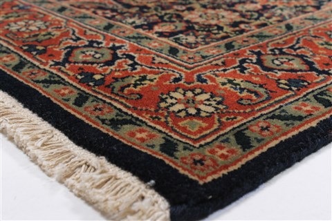 Herati Black Runner Hand Knotted 26 X 910 Area Rug 250-23148 Image 6