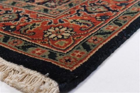 Herati Black Runner Hand Knotted 26 X 910 Area Rug 250-23148 Image 7