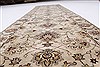 Kashan Beige Runner Hand Knotted 26 X 100  Area Rug 250-23152 Thumb 3