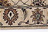 Kashan Beige Runner Hand Knotted 26 X 100  Area Rug 250-23152 Thumb 4