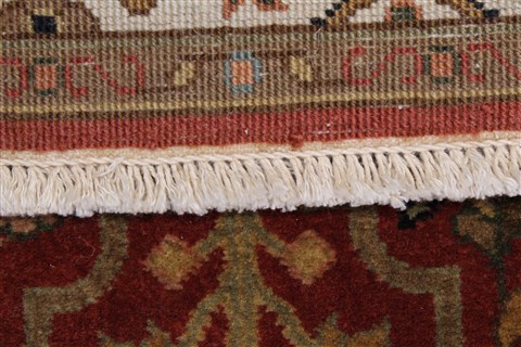 Kashan Brown Runner Hand Knotted 27 X 101 Area Rug 250-23154 Image 11
