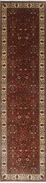 Kashan Brown Runner Hand Knotted 2'7" X 10'1"  Area Rug 250-23154