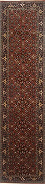 Herati Brown Runner Hand Knotted 2'8" X 10'3"  Area Rug 250-23163
