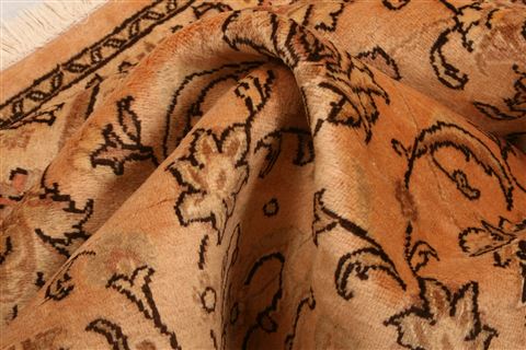 Tabriz Yellow Hand Knotted 66 X 910 Area Rug 100-23174 Image 3
