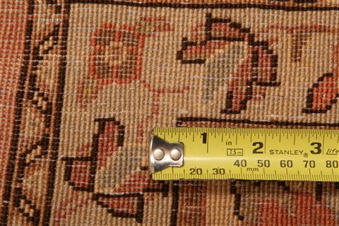 Tabriz Yellow Hand Knotted 66 X 910 Area Rug 100-23174 Image 8