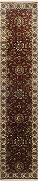 Semnan Brown Runner Hand Knotted 2'0" X 9'6"  Area Rug 250-23175