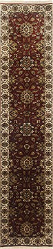 Semnan Brown Runner Hand Knotted 2'0" X 9'6"  Area Rug 250-23175
