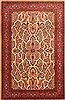 Sarouk Red Hand Knotted 67 X 101  Area Rug 100-23177 Thumb 0