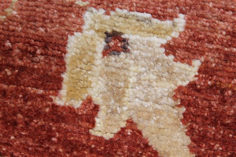 Chobi Brown Runner Hand Knotted 211 X 88 Area Rug 250-23186 Image 6