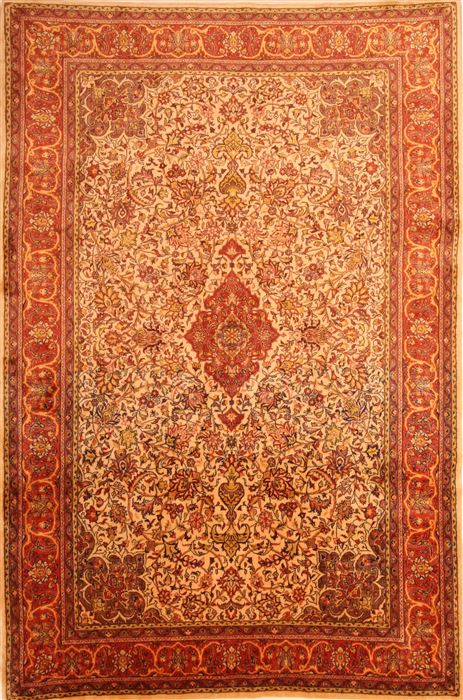 Sarouk Red Hand Knotted 610 X 105 Area Rug 100-23206 Image 0