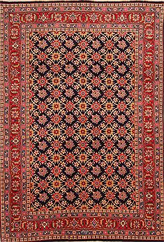 Varamin Red Hand Knotted 6'5" X 9'3"  Area Rug 100-23210
