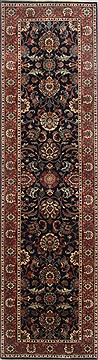 Kashan Blue Runner Hand Knotted 2'8" X 9'11"  Area Rug 250-23218