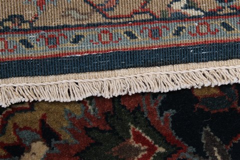Isfahan Blue Runner Hand Knotted 28 X 911 Area Rug 250-23220 Image 12