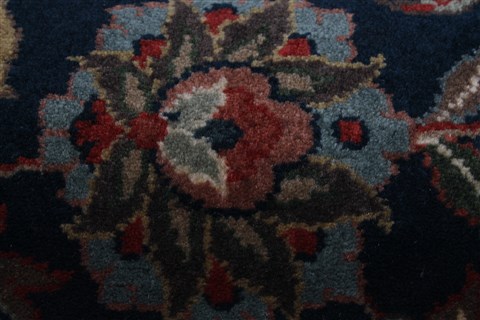 Isfahan Blue Runner Hand Knotted 28 X 911 Area Rug 250-23220 Image 6