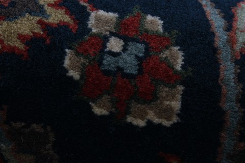 Isfahan Blue Runner Hand Knotted 28 X 911 Area Rug 250-23220 Image 8