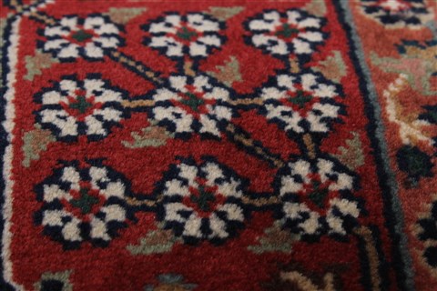 Kashan Beige Runner Hand Knotted 28 X 99 Area Rug 250-23222 Image 8