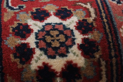 Kashan Beige Runner Hand Knotted 28 X 99 Area Rug 250-23222 Image 9