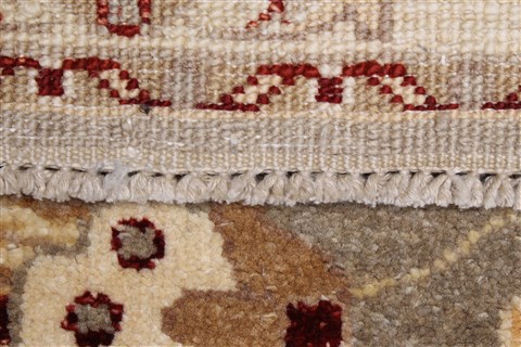 Pishavar Grey Runner Hand Knotted 29 X 99 Area Rug 250-23225 Image 10