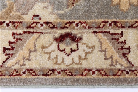 Pishavar Grey Runner Hand Knotted 29 X 99 Area Rug 250-23225 Image 1