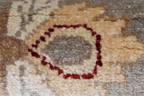 Pishavar Grey Runner Hand Knotted 29 X 99 Area Rug 250-23225 Image 6