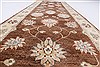 Chobi Brown Runner Hand Knotted 25 X 83 Area Rug 250-23228 Thumb 3