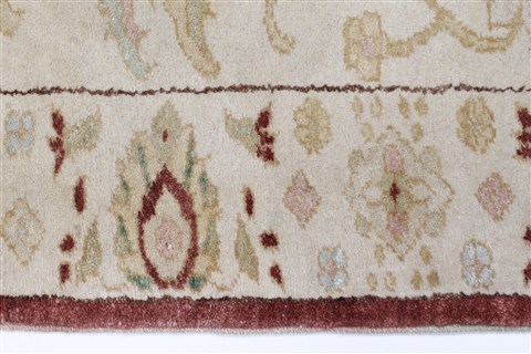Chobi Beige Runner Hand Knotted 27 X 711 Area Rug 250-23230 Image 2