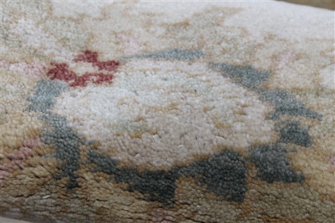 Chobi Beige Runner Hand Knotted 27 X 711 Area Rug 250-23230 Image 7