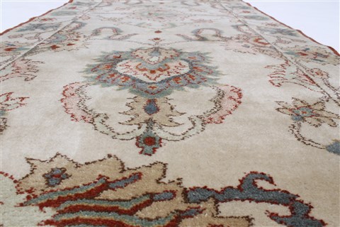 Chobi Beige Runner Hand Knotted 30 X 711 Area Rug 250-23232 Image 1