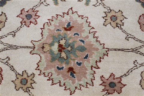 Chobi Beige Runner Hand Knotted 30 X 711 Area Rug 250-23232 Image 3