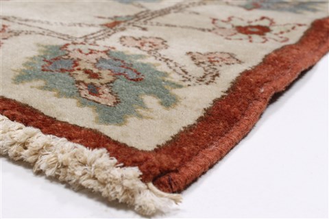 Chobi Beige Runner Hand Knotted 30 X 711 Area Rug 250-23232 Image 5