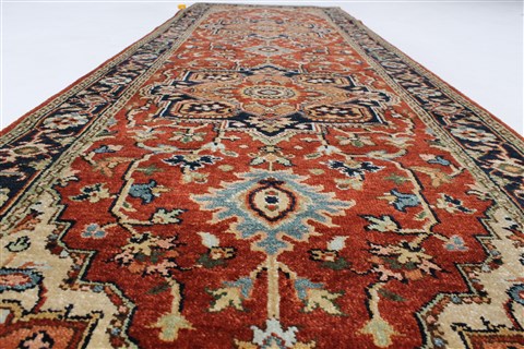 Kashmar Brown Runner Hand Knotted 25 X 80 Area Rug 250-23233 Image 1