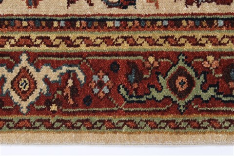 Serapi Beige Runner Hand Knotted 26 X 711 Area Rug 250-23235 Image 2