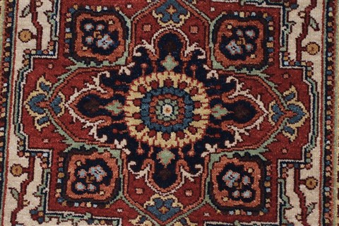 Serapi Beige Runner Hand Knotted 26 X 711 Area Rug 250-23235 Image 3