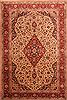 Sarouk Beige Hand Knotted 69 X 910 Area Rug 100-23236 Thumb 0