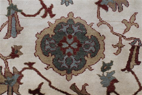 Chobi Beige Runner Hand Knotted 29 X 611 Area Rug 250-23237 Image 2