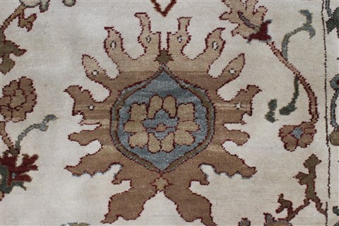 Chobi Beige Runner Hand Knotted 29 X 611 Area Rug 250-23237 Image 3