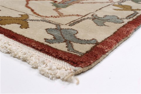 Chobi Beige Runner Hand Knotted 29 X 611 Area Rug 250-23237 Image 5