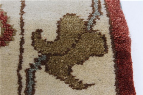 Chobi Beige Runner Hand Knotted 29 X 611 Area Rug 250-23237 Image 7
