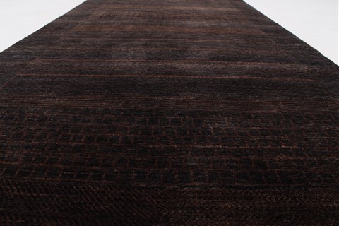 Gabbeh Brown Runner Hand Knotted 31 X 81 Area Rug 250-23245 Image 1