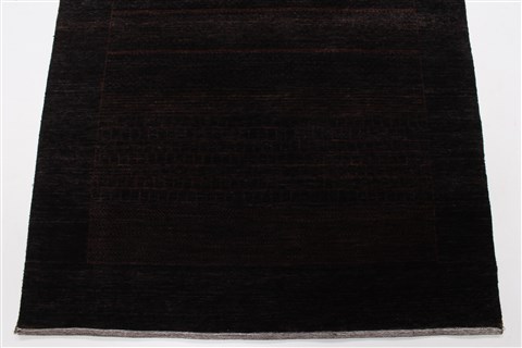 Gabbeh Brown Runner Hand Knotted 31 X 81 Area Rug 250-23245 Image 4