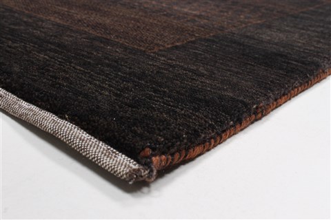 Gabbeh Brown Runner Hand Knotted 31 X 81 Area Rug 250-23245 Image 5