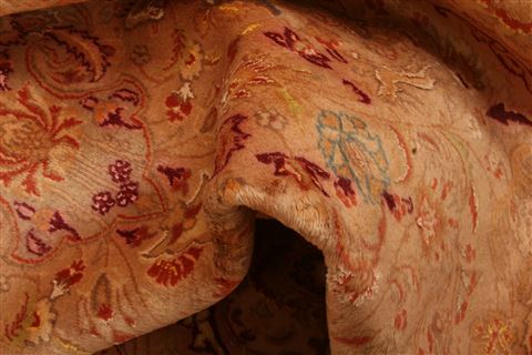 Tabriz Brown Hand Knotted 67 X 101 Area Rug 100-23247 Image 1