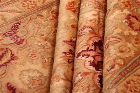 Tabriz Brown Hand Knotted 67 X 101 Area Rug 100-23247 Image 3