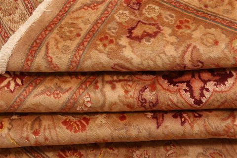 Tabriz Brown Hand Knotted 67 X 101 Area Rug 100-23247 Image 5